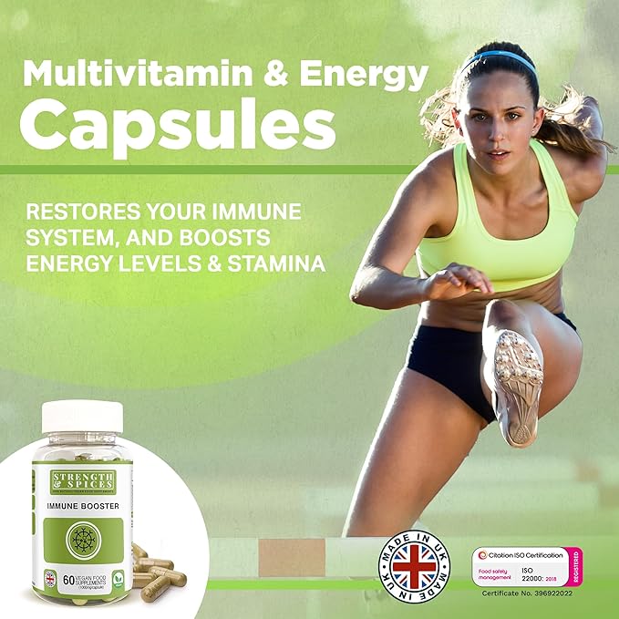 Strength & Spices - Immune System Booster Supplement 1000mg, 60 Capsules