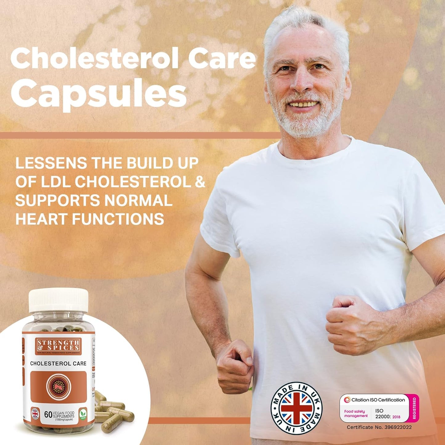 Strength & Spices - Cholesterol Care Supplement 1000mg, 60 Capsules