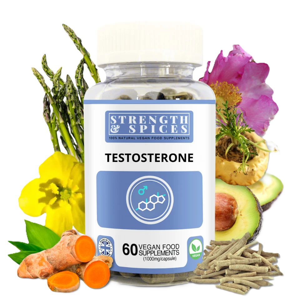 Strength & Spices - Testosterone Supplement 1000mg, 60 Capsules