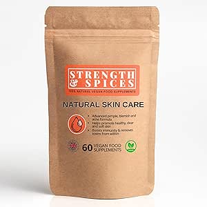 Strength & Spices - Natural Skin Care Supplement 1000mg, 60 Capsules