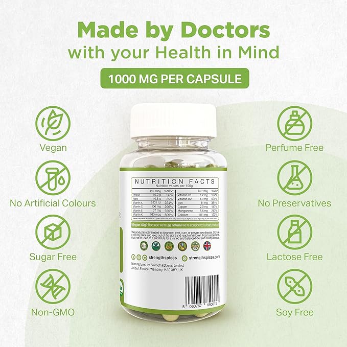 Strength & Spices - Immune System Booster Supplement 1000mg, 60 Capsules