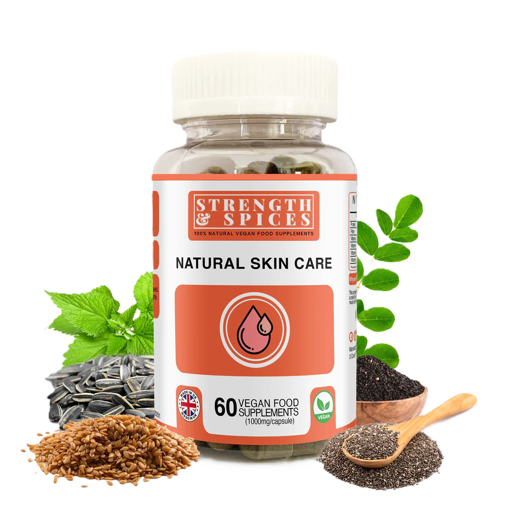 Strength & Spices - Natural Skin Care Supplement 1000mg, 60 Capsules